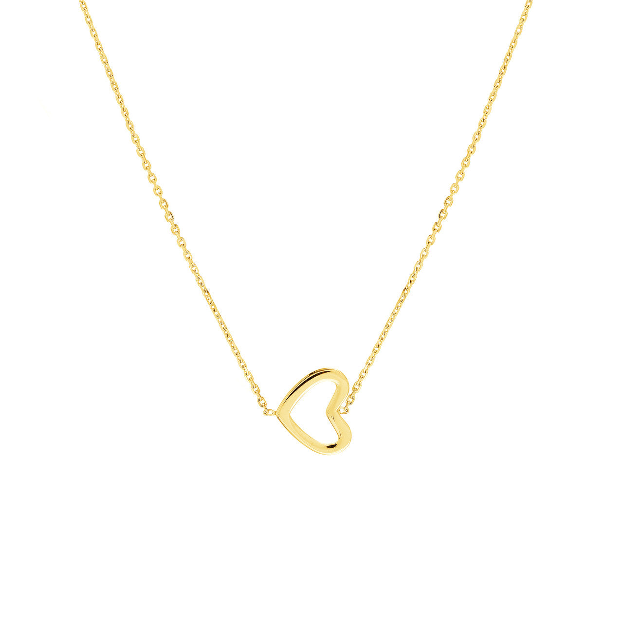Sideways Mini Heart Necklace