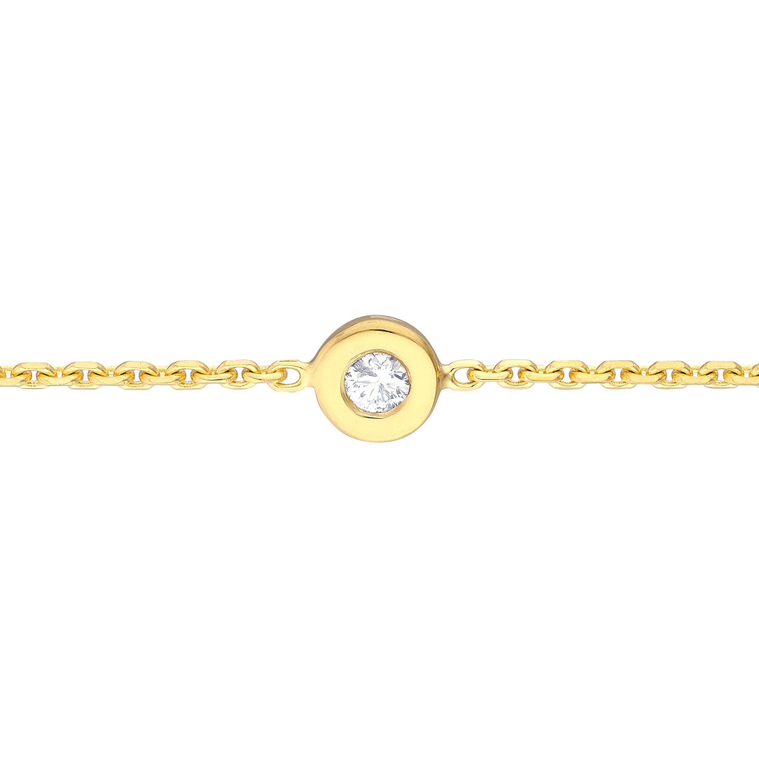 Bezel Set Diamond Choker