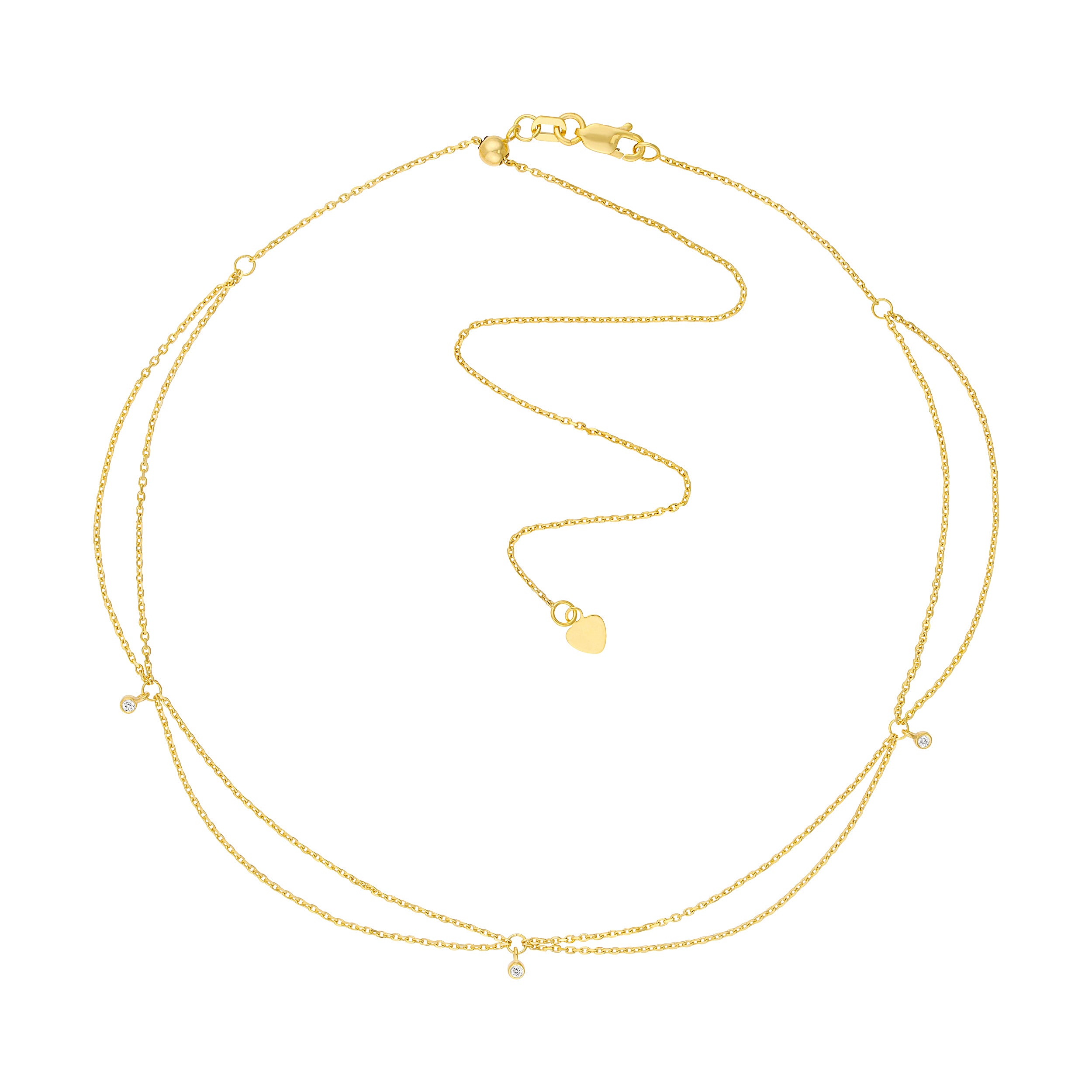 Diamond Chain Drape Choker