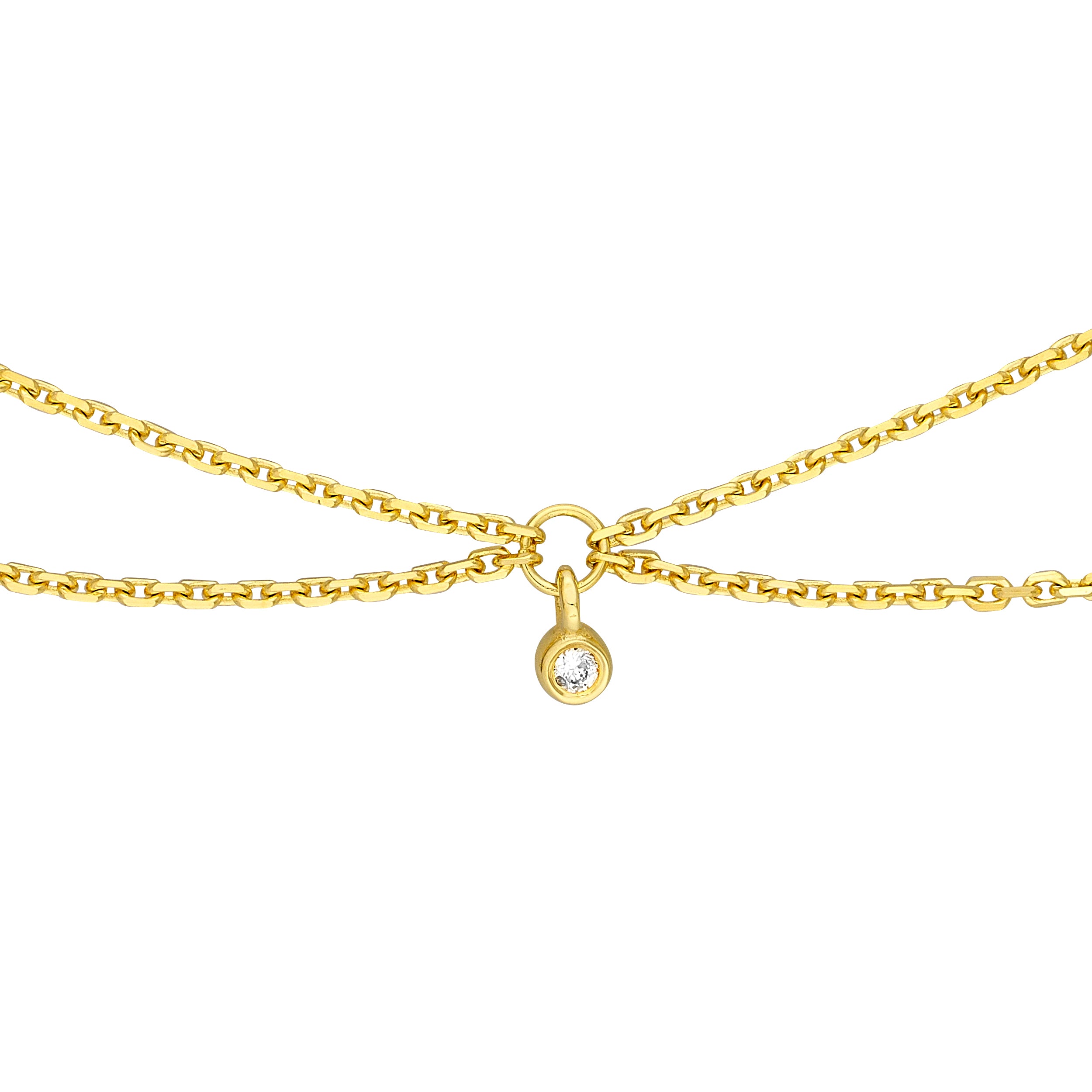Diamond Chain Drape Choker