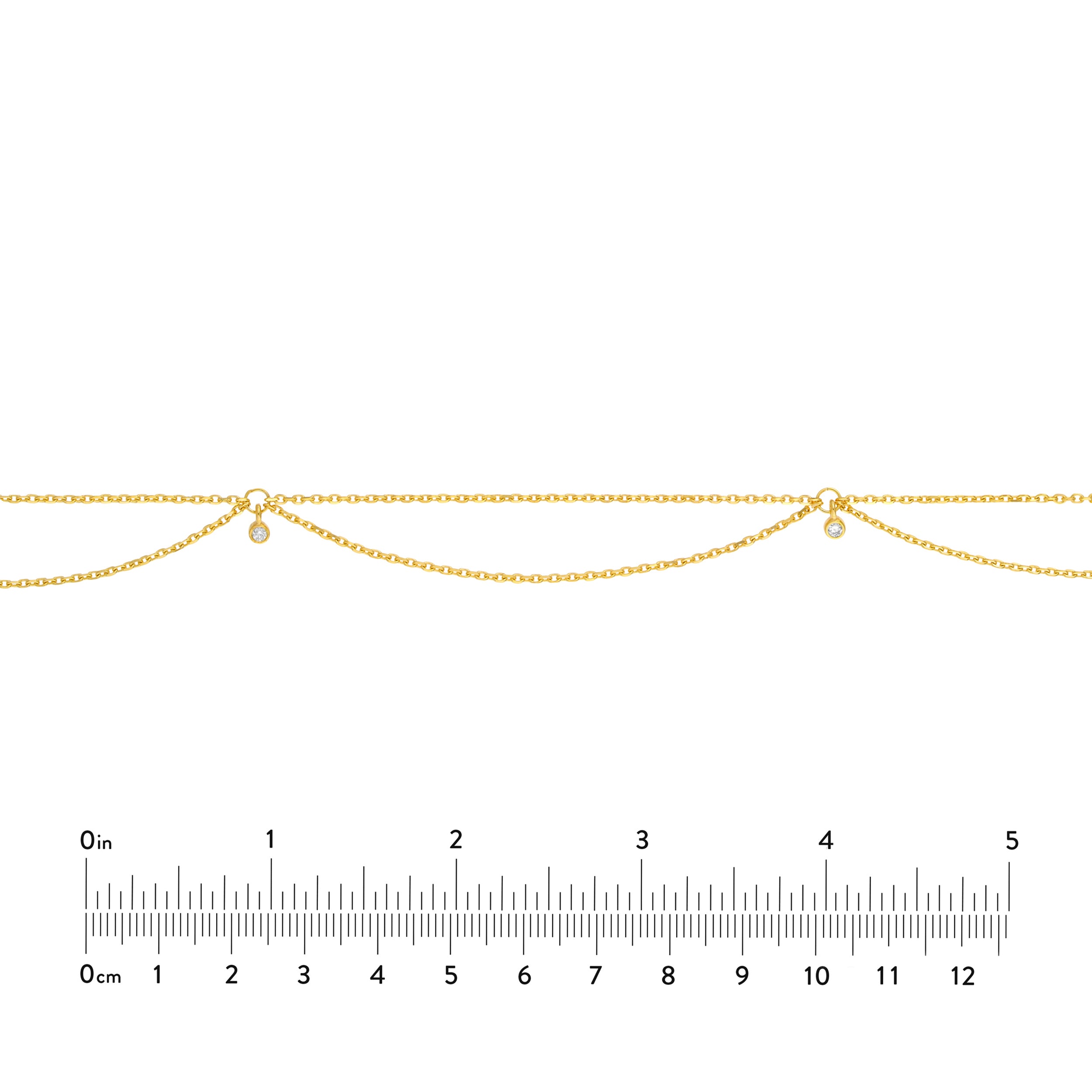 Diamond Chain Drape Choker