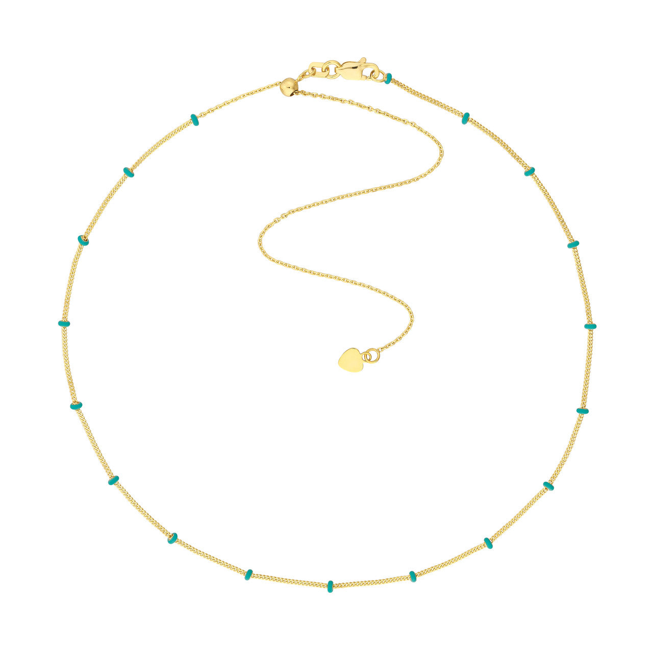Enamel Saturn Chain Choker