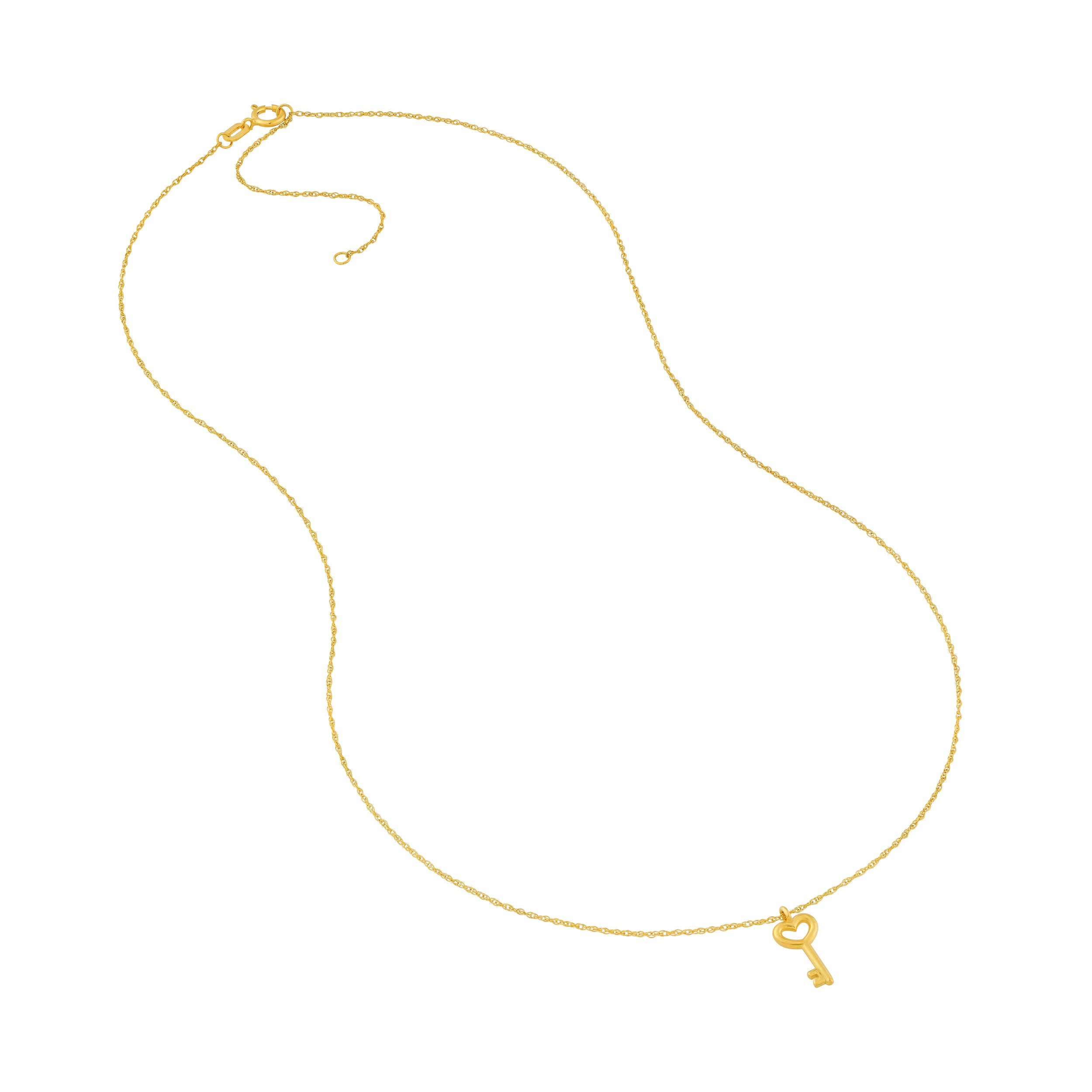 Heart Key Pendant Necklace