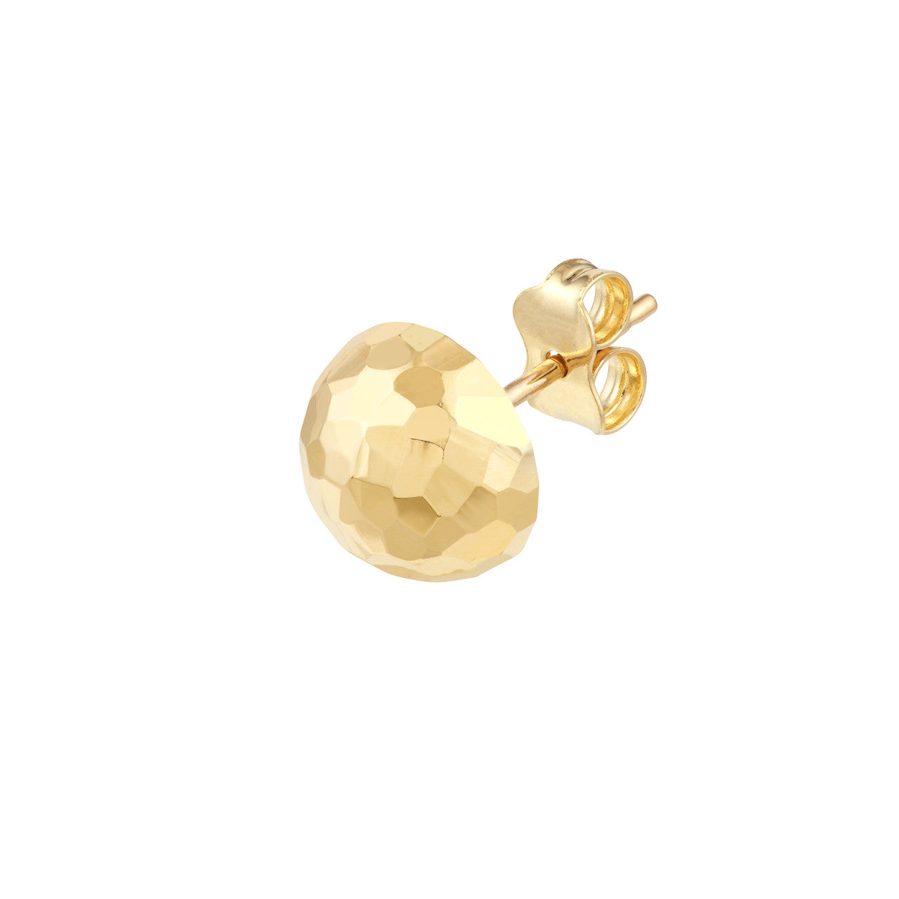 Textured dome stud earrings by My Store, featuring a sleek, modern design with a polished finish.