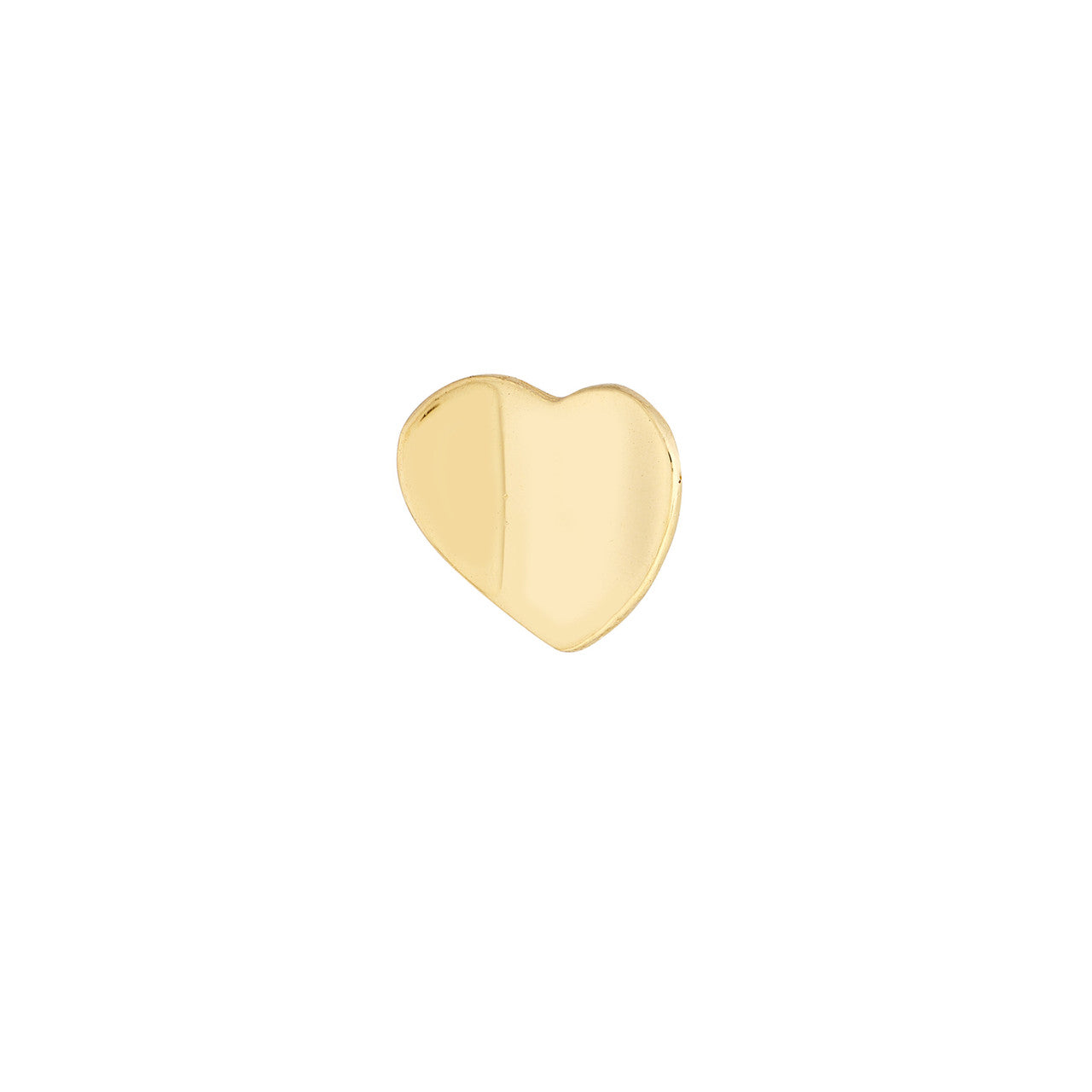 Concave Heart Stud Earrings with Screw Back 3