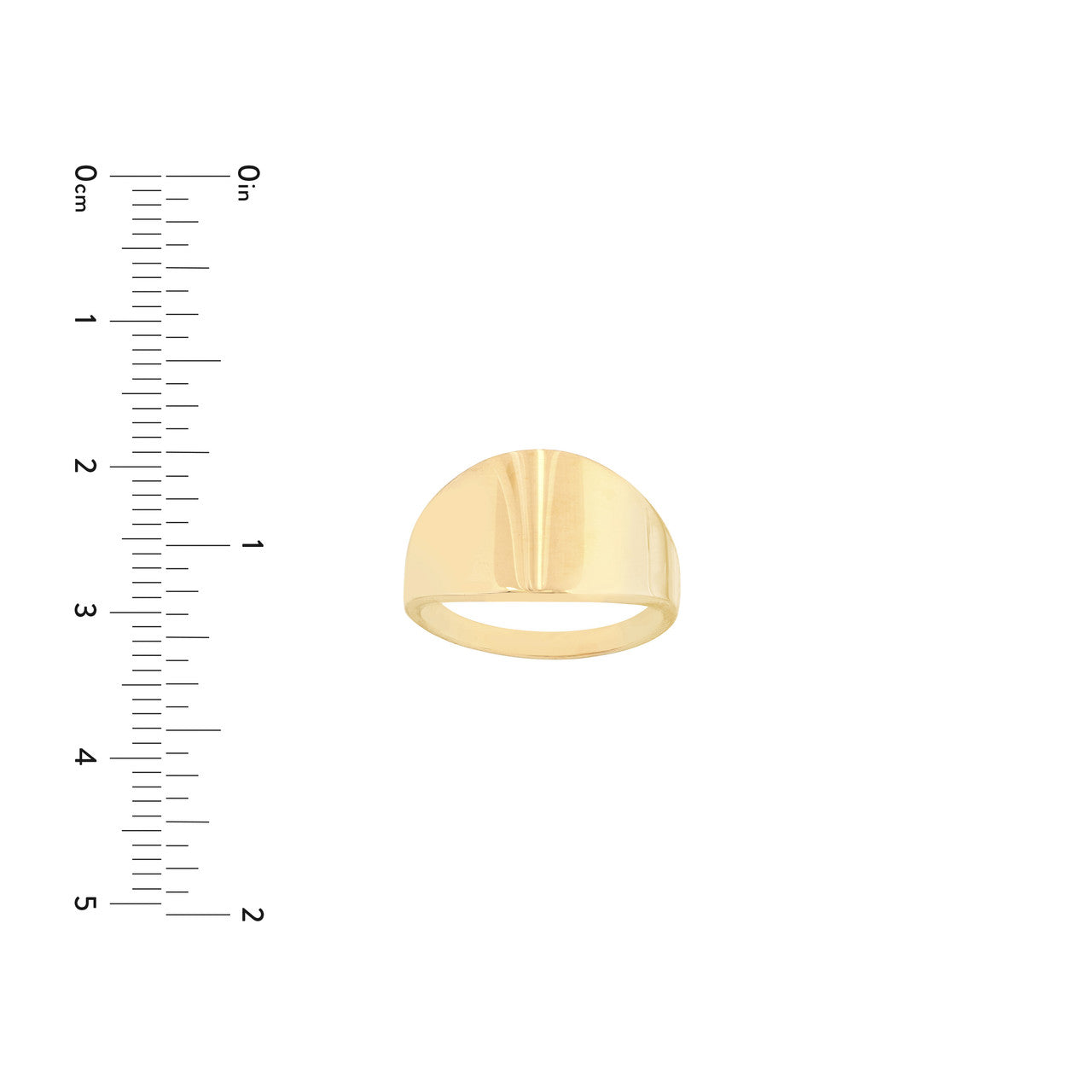 Wide Band Graduated Highpolished Ring - VIA Jewelers