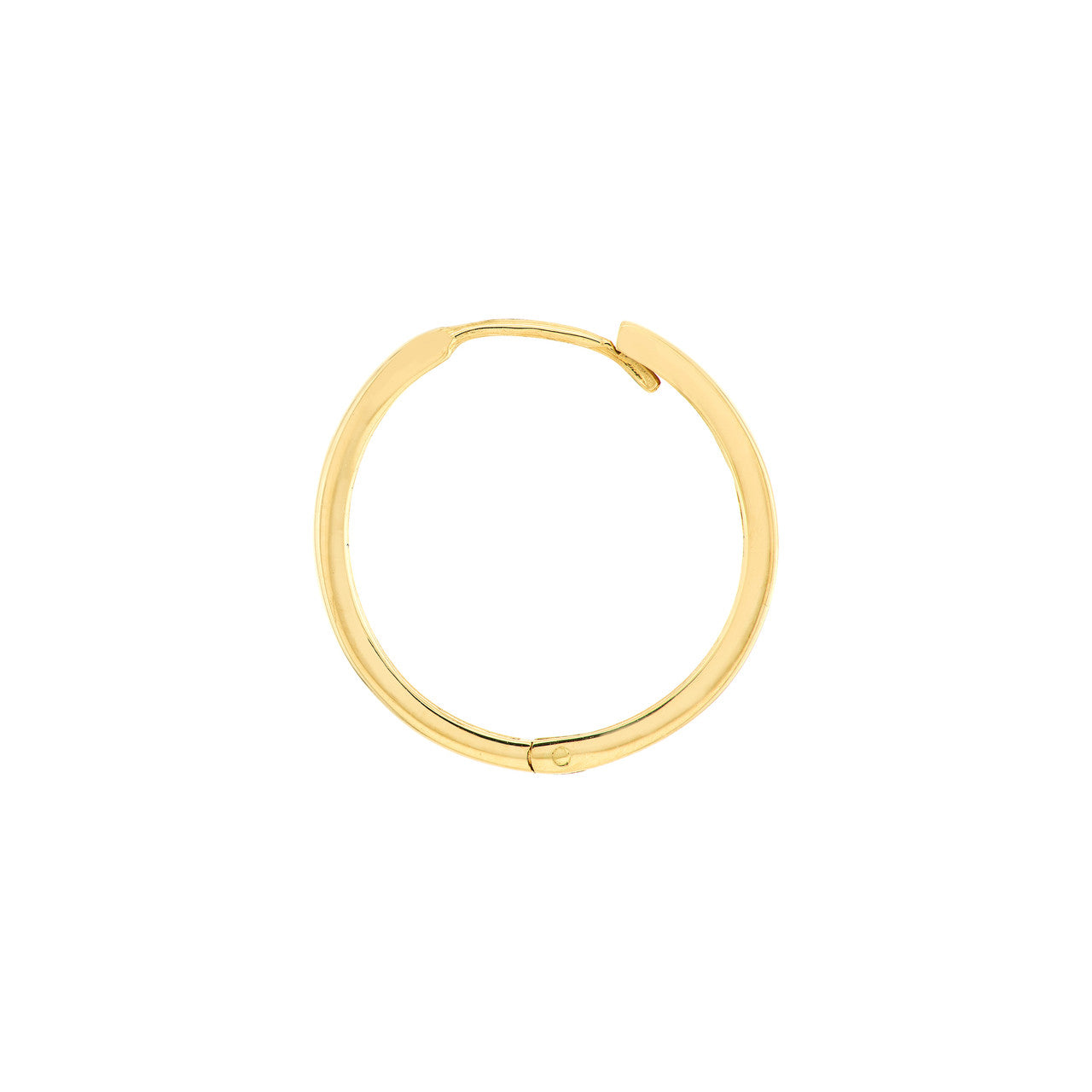 Square Tube Huggie Hoop Earrings - VIA Jewelers