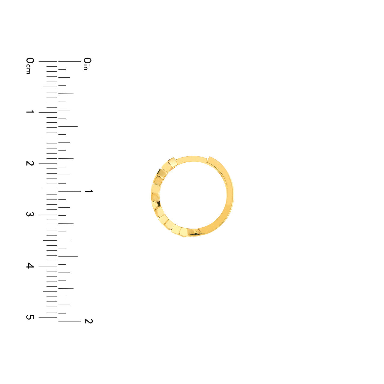 Simple honeycomb huggie hoop earrings by My Store, featuring a textured design and gold-tone finish.