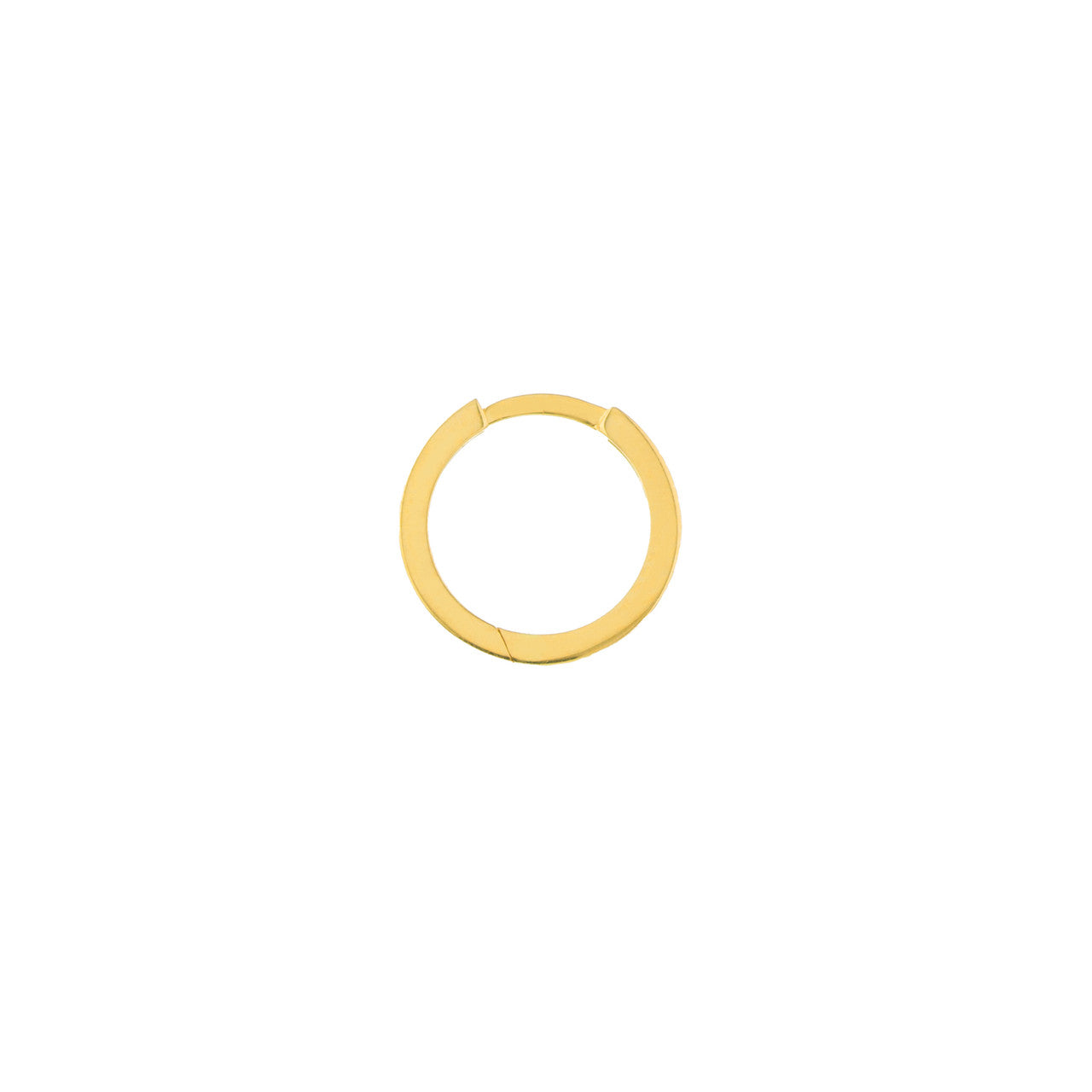 Small gold hoop earrings by My Store, featuring a sleek, minimalist design perfect for everyday wear.