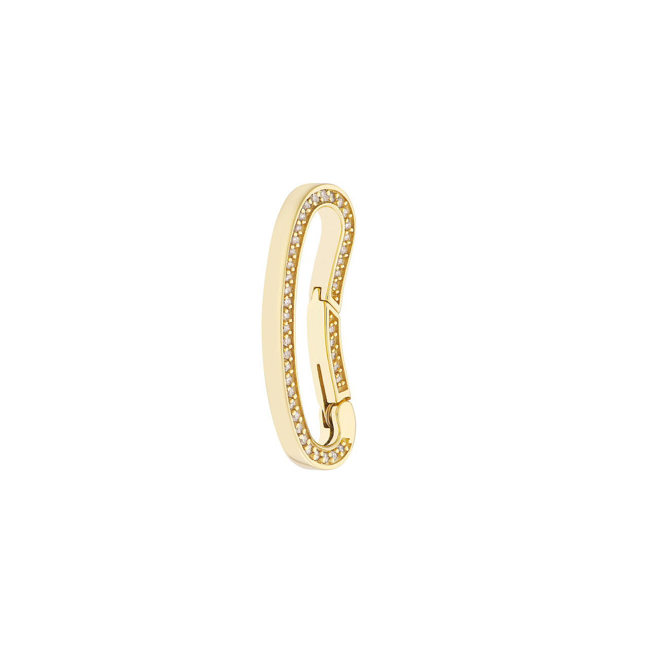Diamond Bean Shape Push Lock 2
