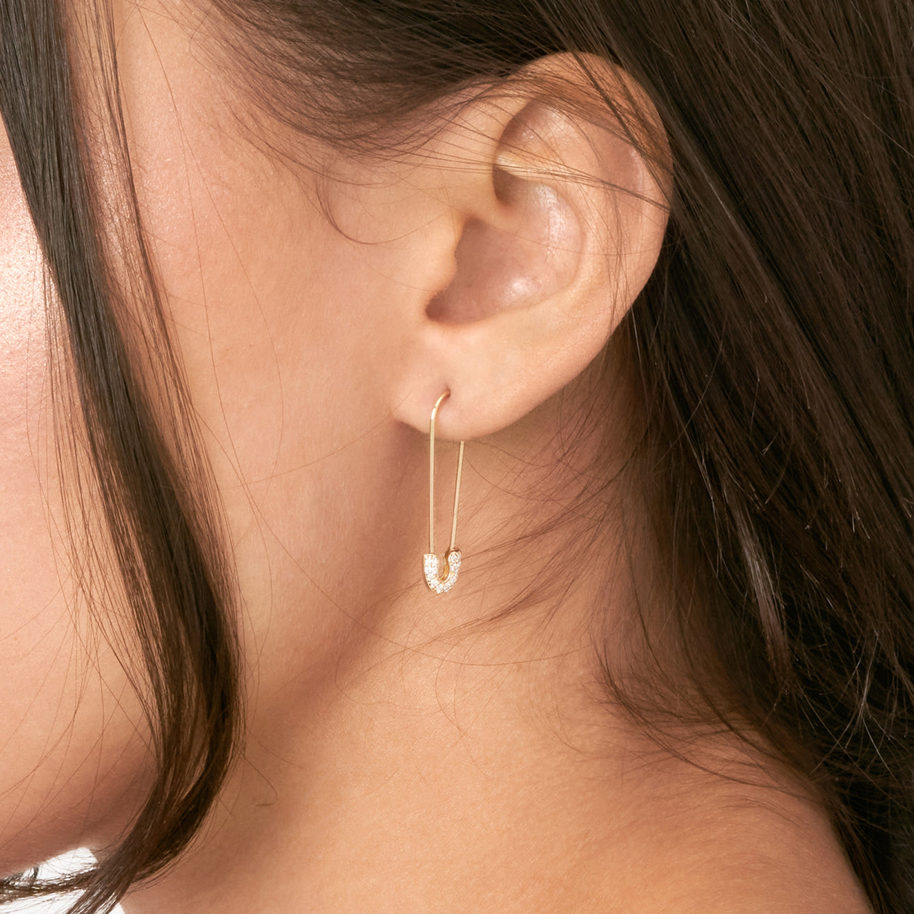 Safety Pin Threader Earrings