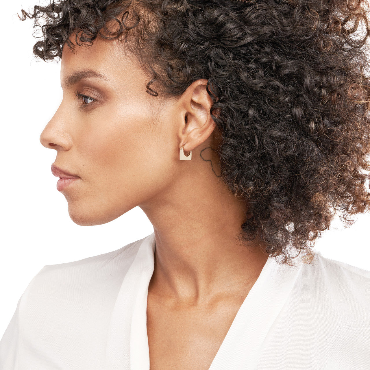 Thick Bar Hoop Earrings - VIA Jewelers