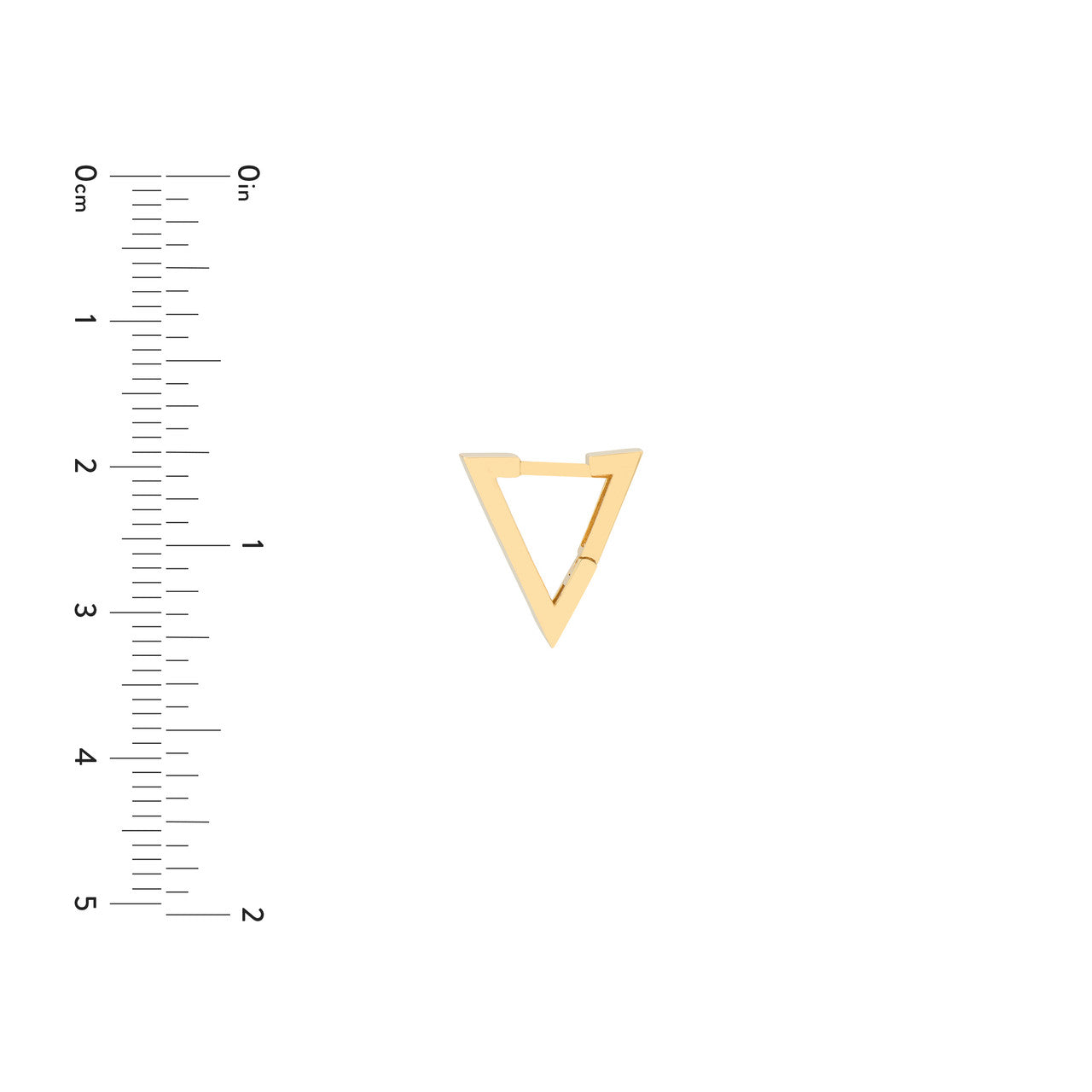 Triangle Mini Hoop Earrings - Via Jewelers