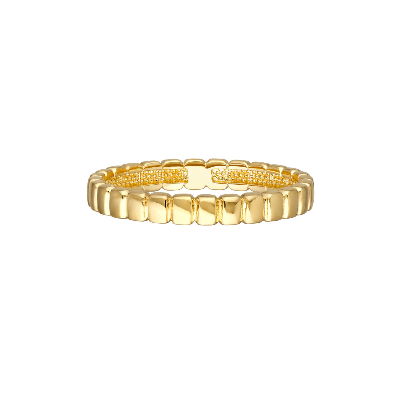 Skinny tag band ring by My Store, featuring a sleek and minimalist design in a polished metal finish.
