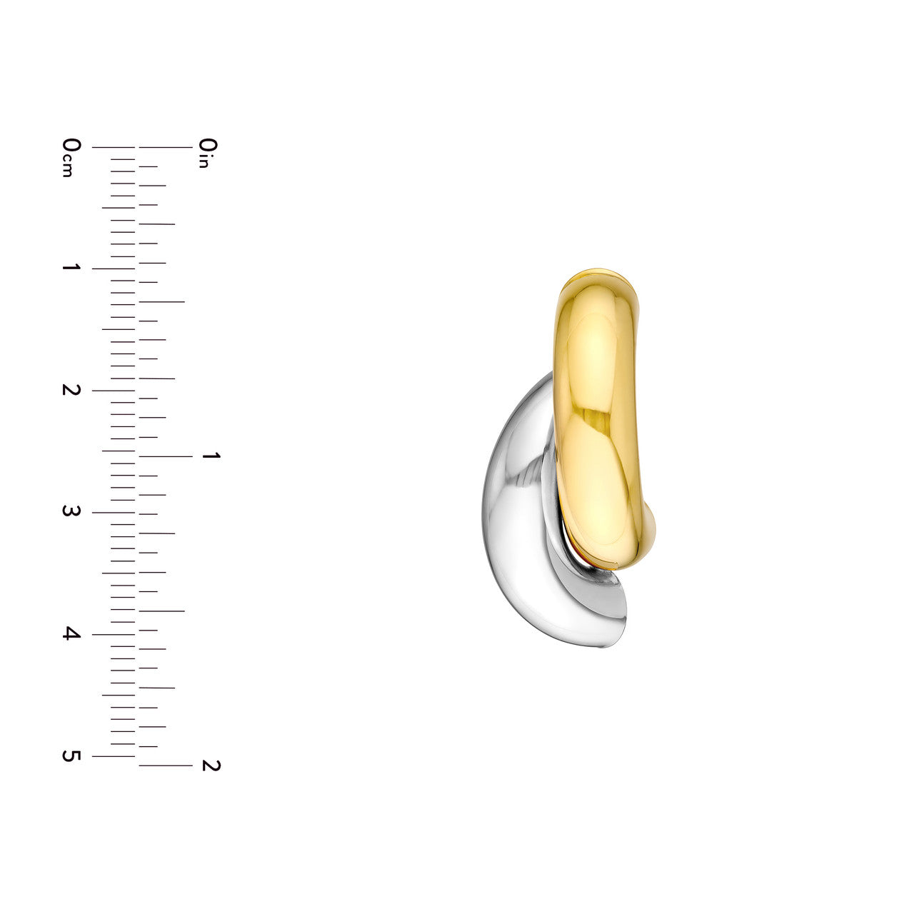 Two-Tone Arc Earrings - VIA Jewelers