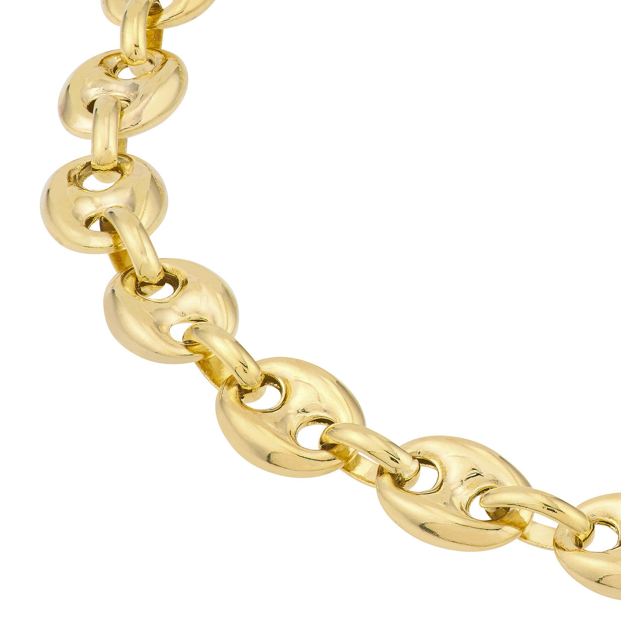 4.5mm puff mariner chain bracelet in silver, featuring a sleek and simple design, perfect for everyday wear.