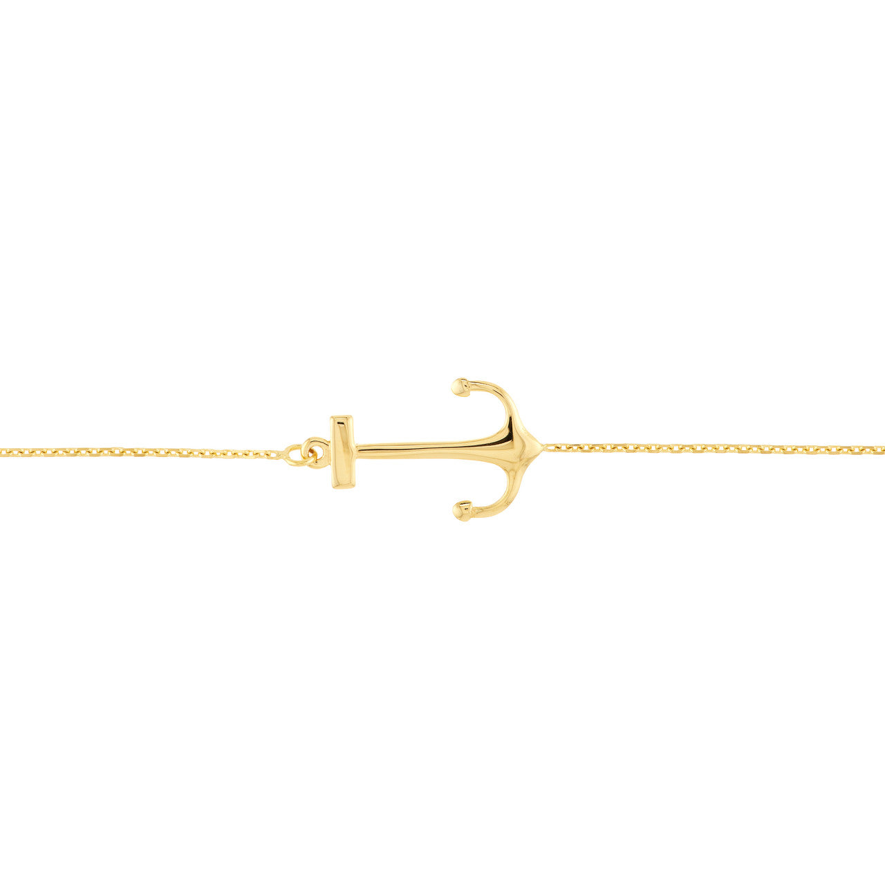 Sideways Anchor Adjustable Bracelet 9