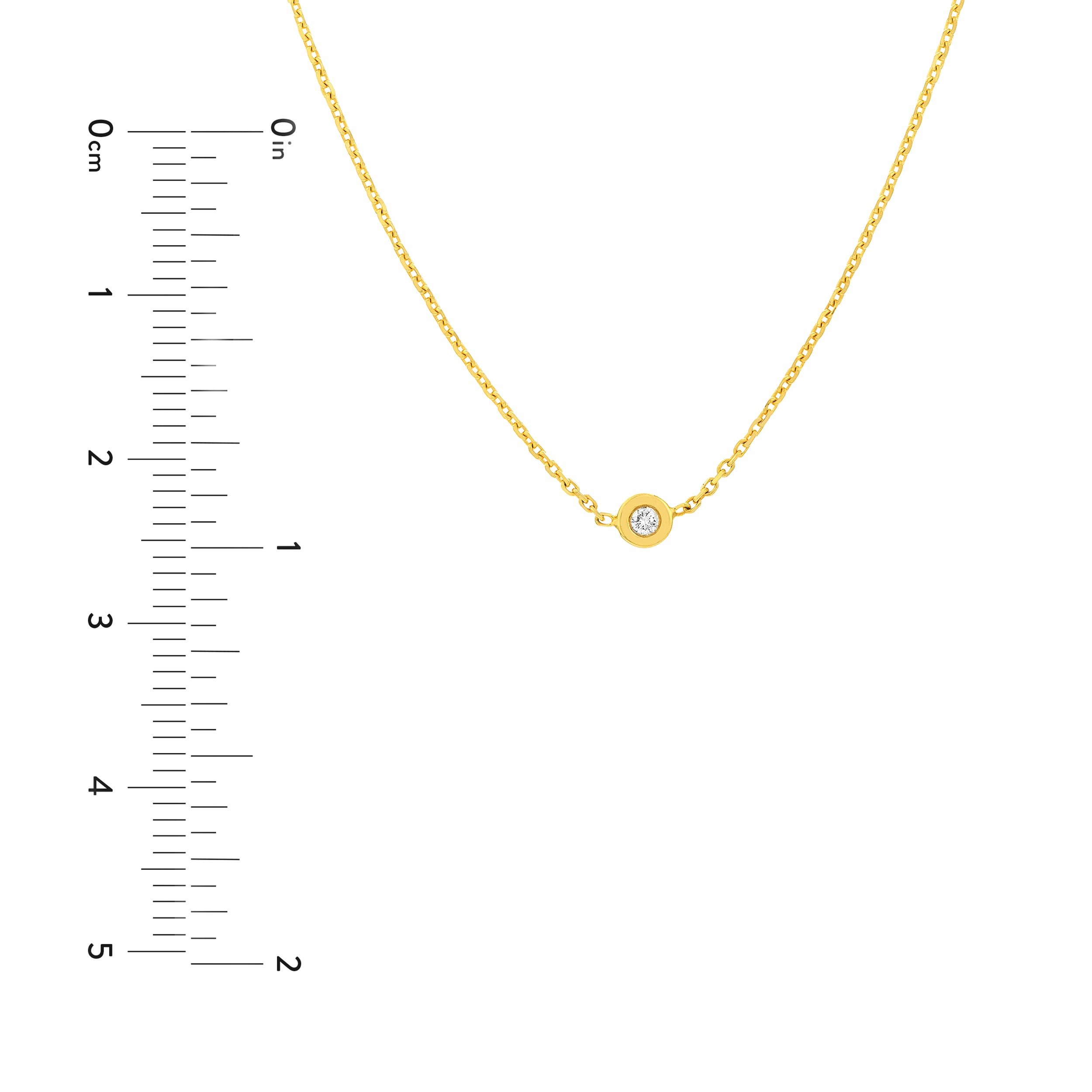 Bezel Set Diamond Choker