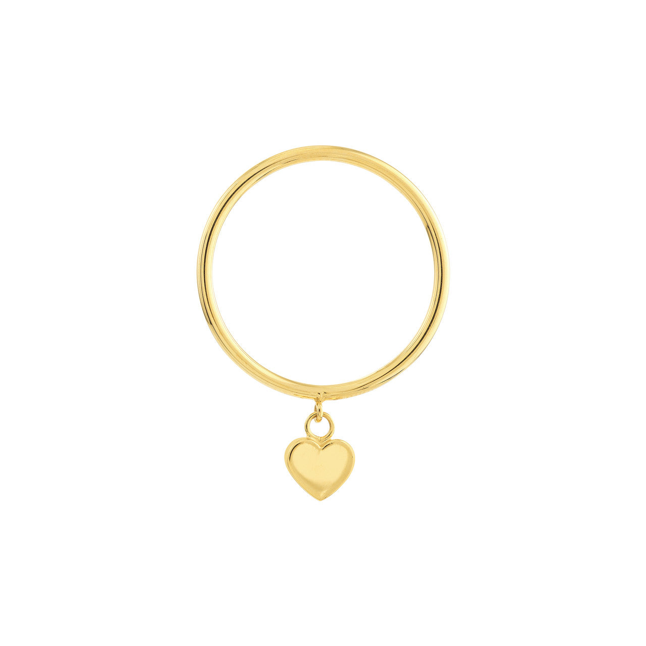 Dangle heart wire ring by My Store, featuring a delicate design with a heart-shaped charm in a stylish wire band.