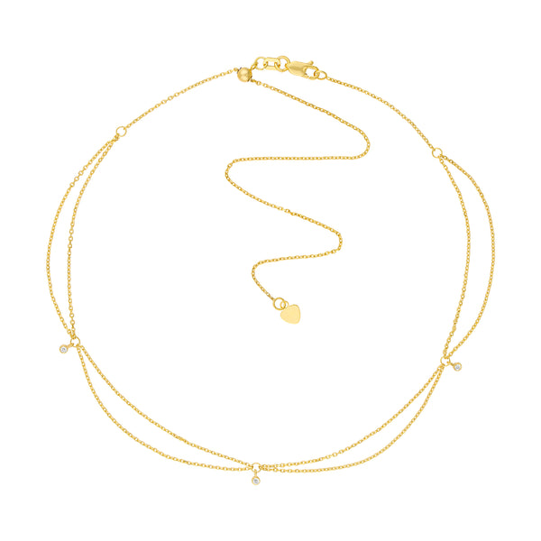 Diamond Chain Drape Choker