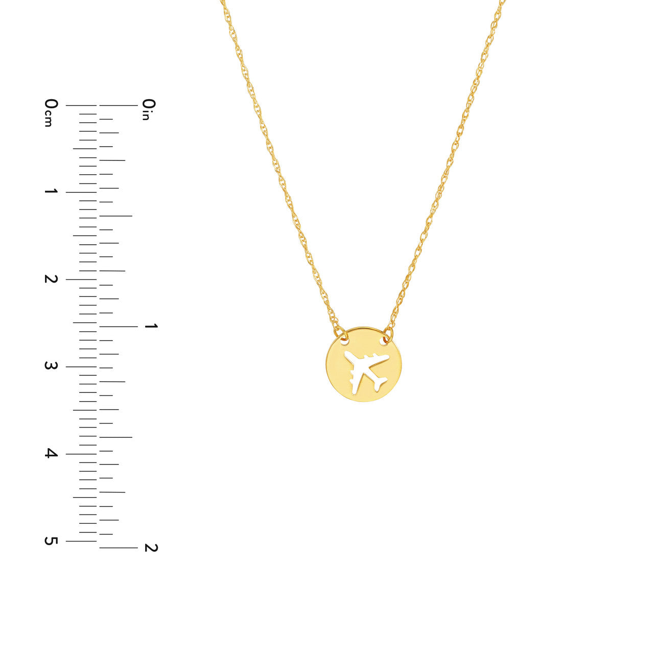 airplane pendant necklace