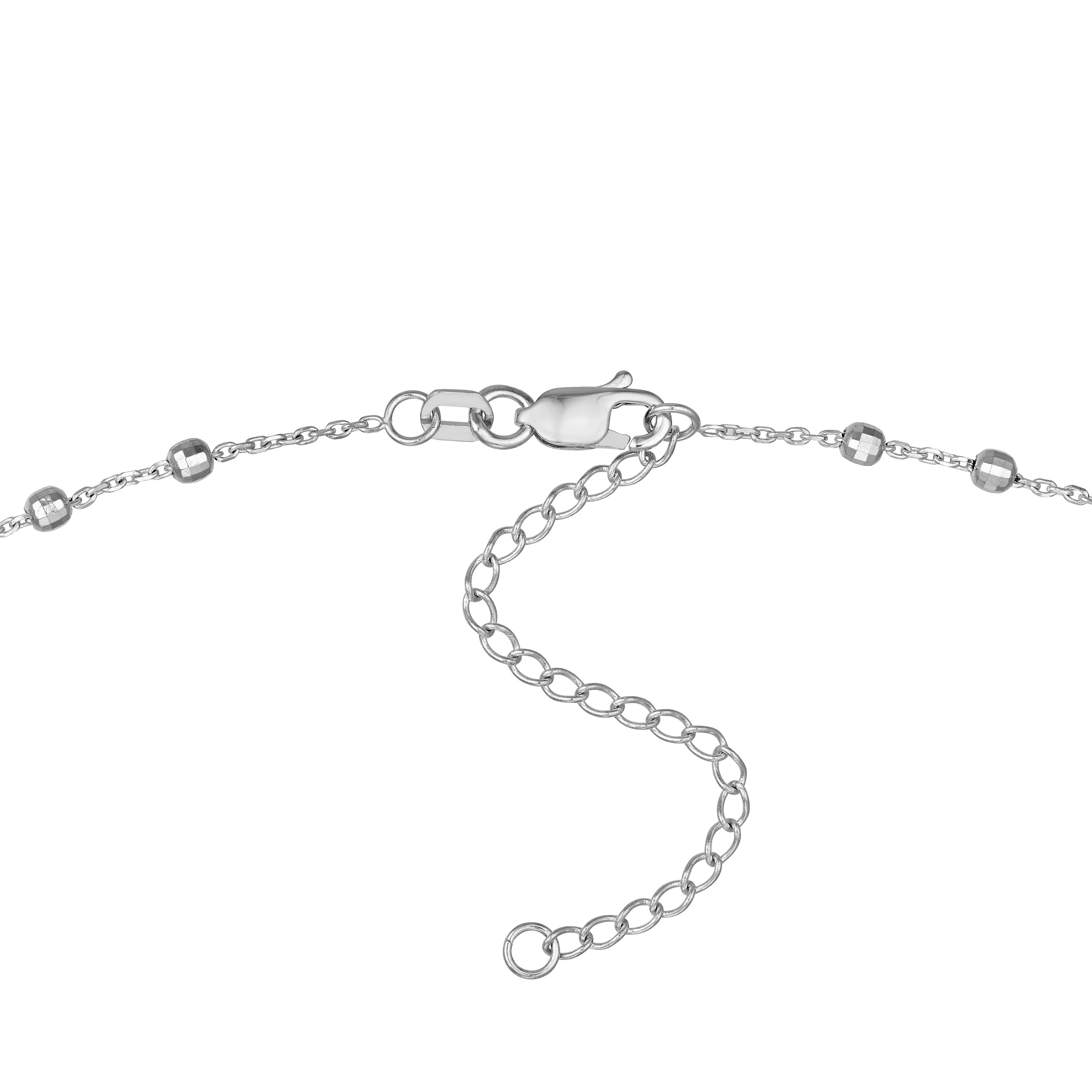 Diamond-Cut Bead Station Choker
