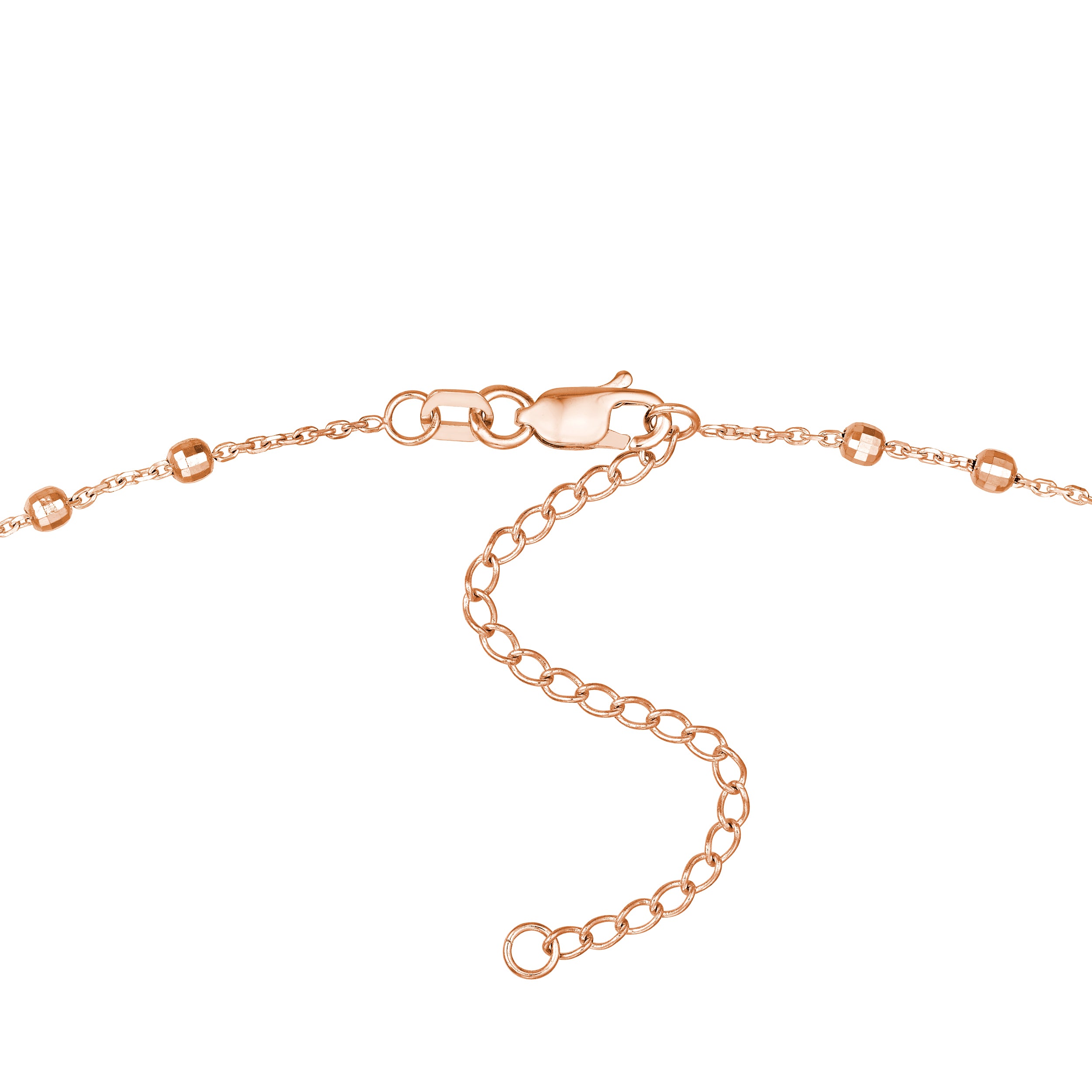 Diamond-Cut Bead Station Choker