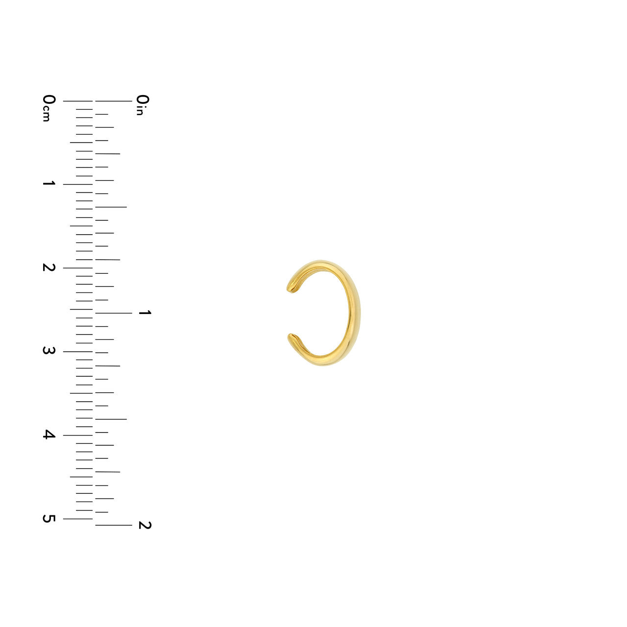 Ava wide earring cuff by Midas Chain displayed on a neutral background, showcasing intricate design and unique style.