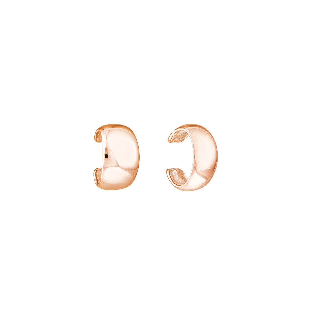 Ava Wide Earring Cuff by Midas Chain showcasing a sleek, modern design with a polished finish.