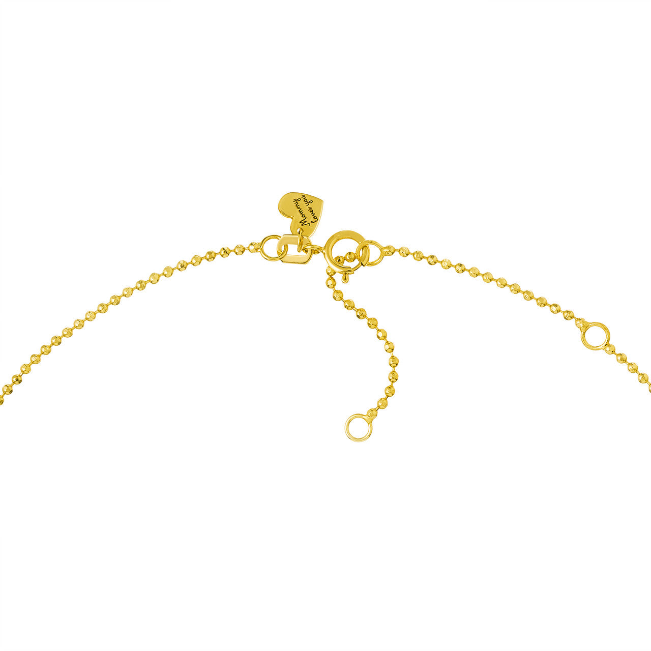 Triple Puff Heart Kid Necklace lock