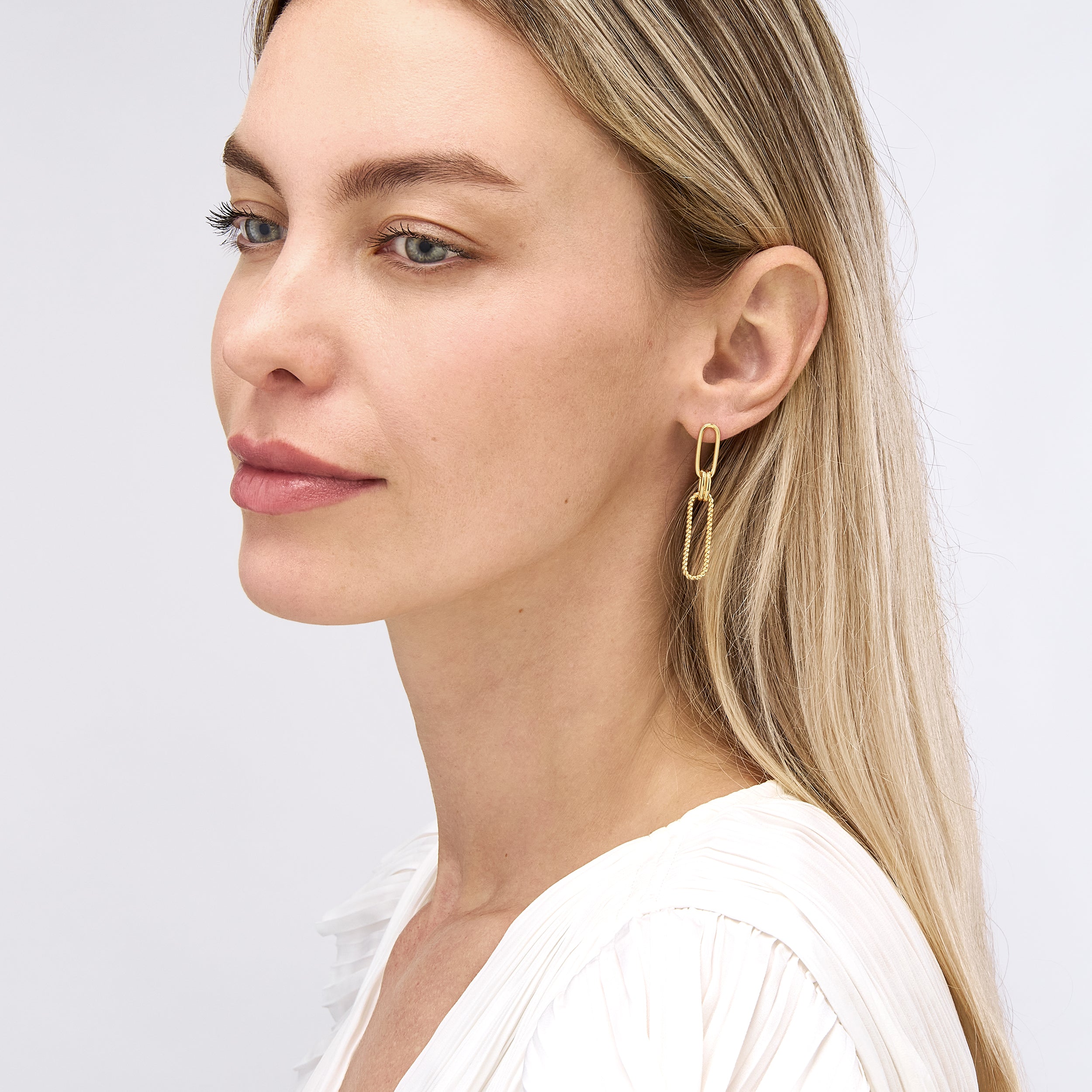 Polished and Twist Dangle Earrings