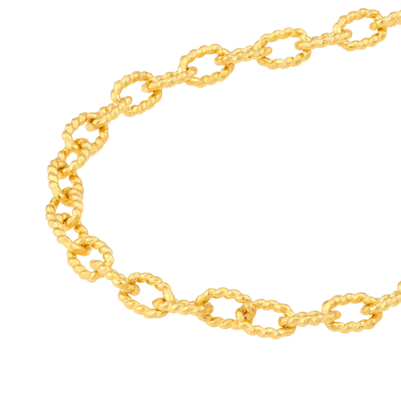 Gold locks Chain Necklace