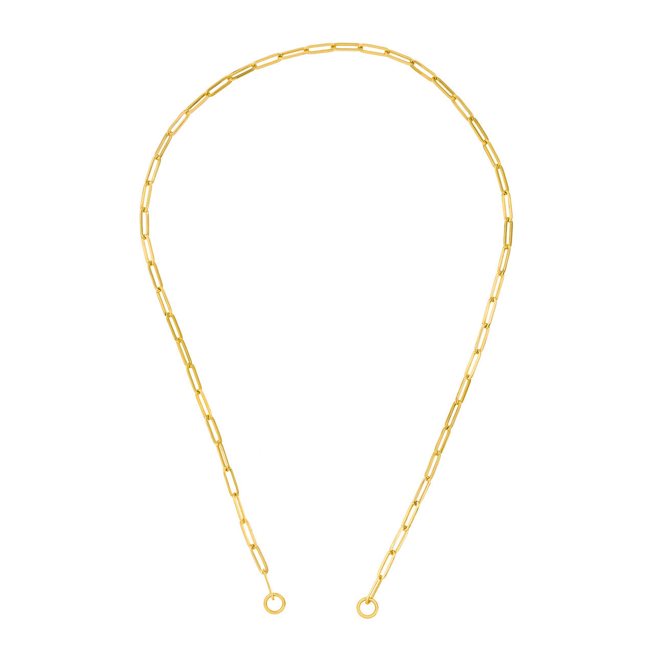 3.80mm split hollow paperclip in a simple design, showcasing a 90x90 size, ideal for organizing documents.