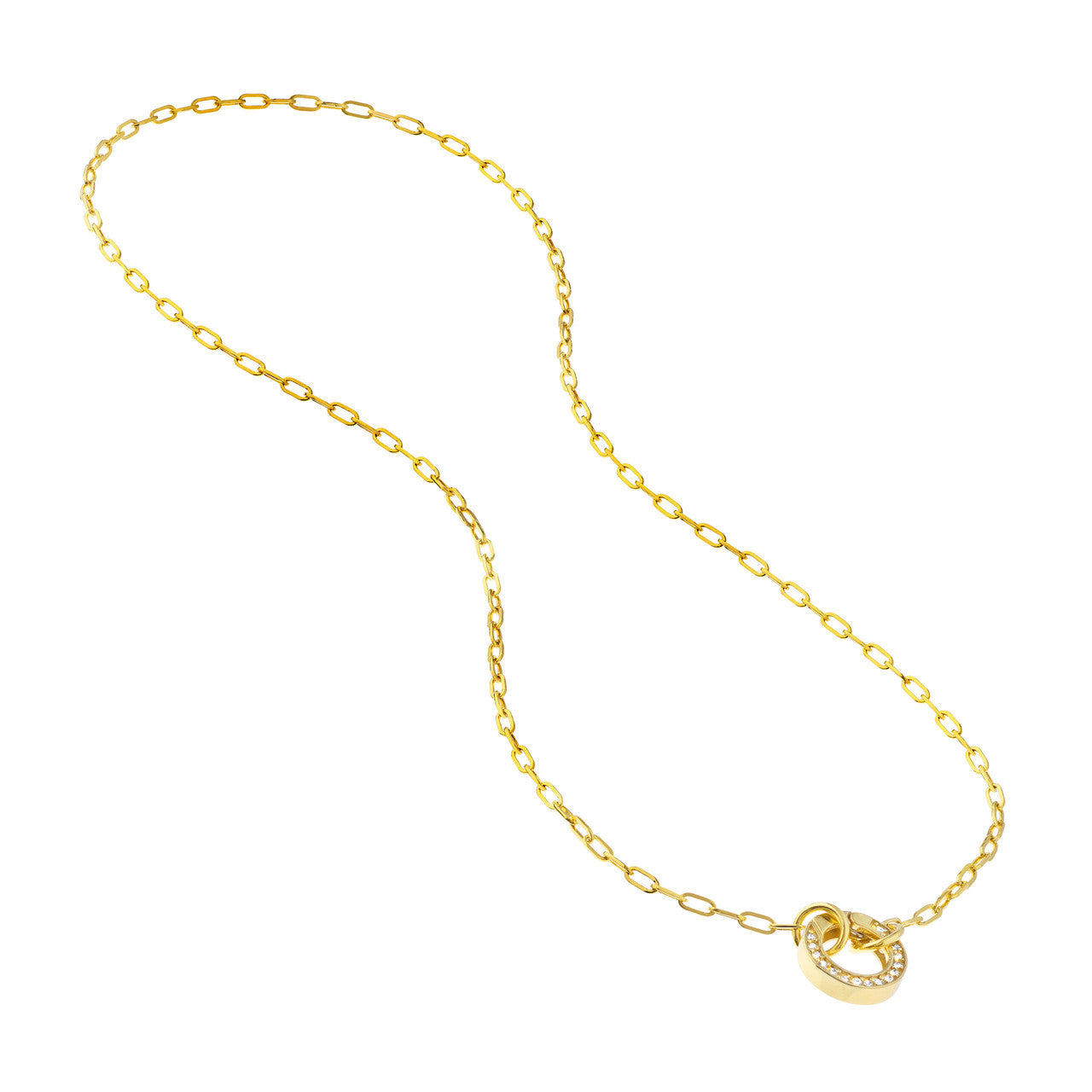 Simple 2.5mm open paper clip split chain in silver, showcasing its sleek design and smooth finish.