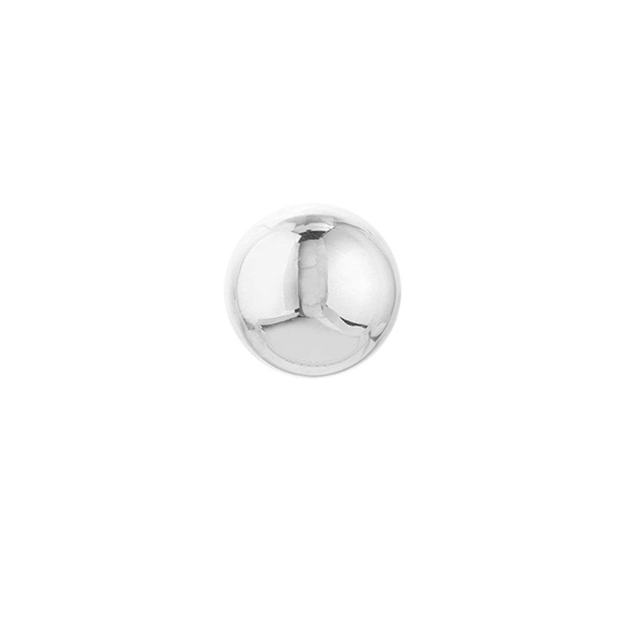 white gold ball stud