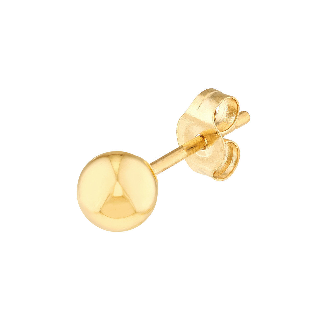 Gold ball stud earrings by My Store, featuring a sleek, minimalist design with a polished finish.