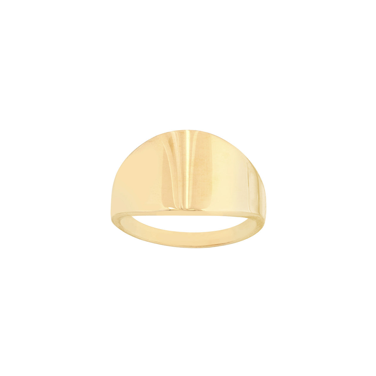 Wide band graduated high-polished ring with a sleek finish, showcasing a modern design by My Store.