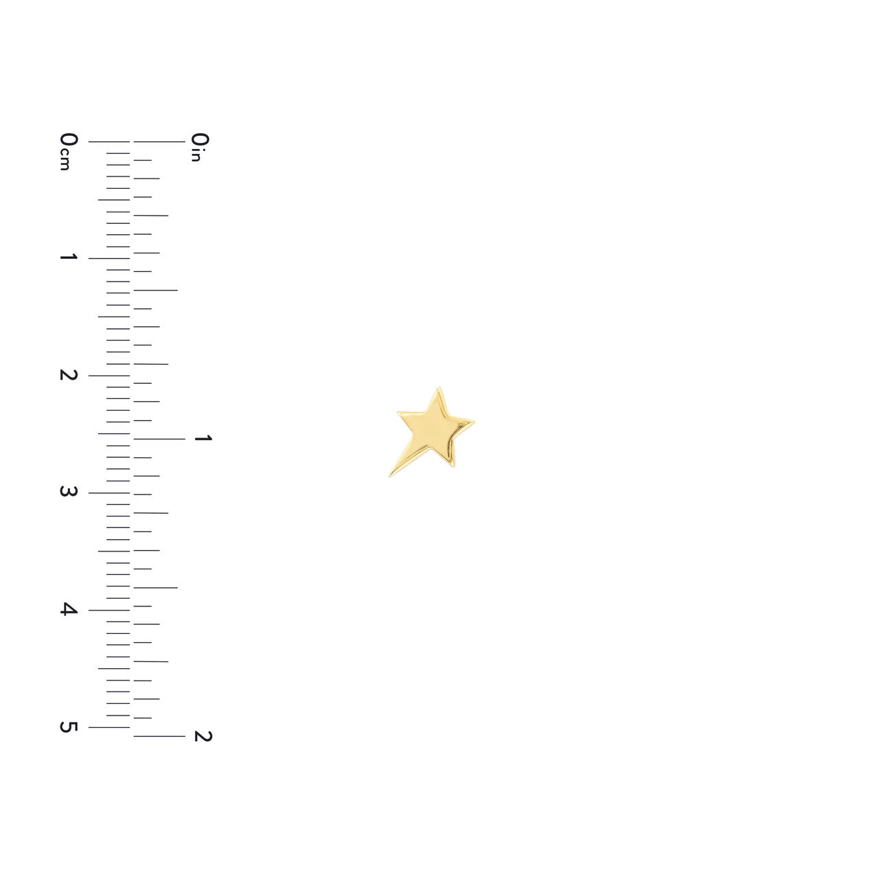 Simple shooting star stud earrings by My Store featuring a delicate design and sparkling accents.