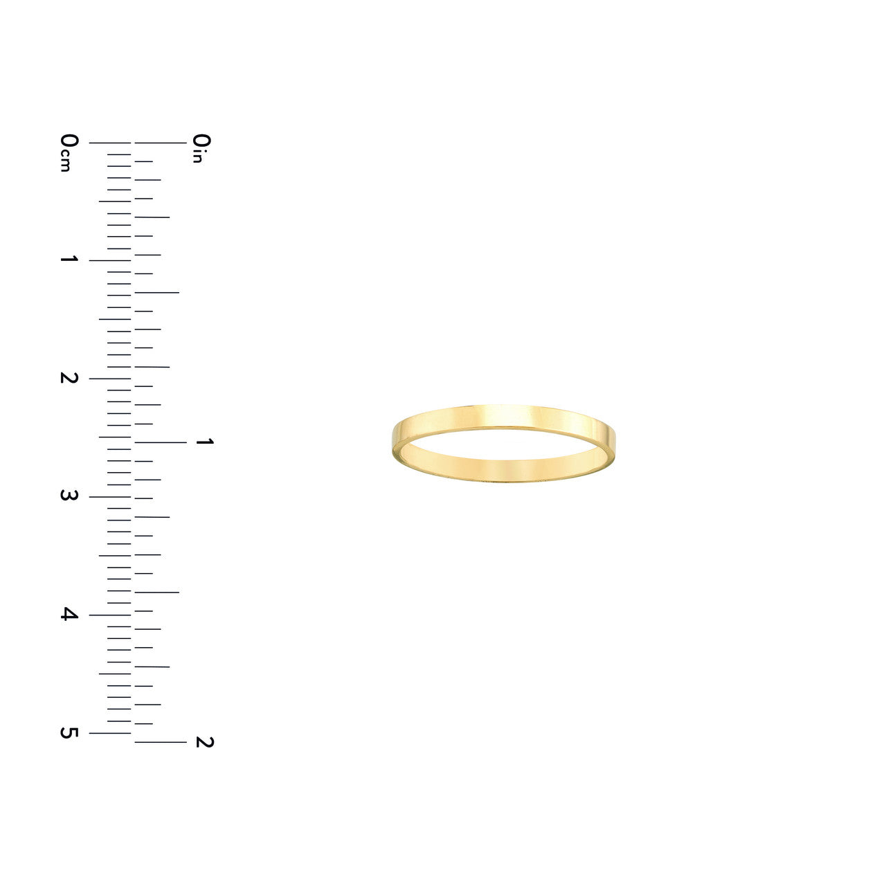 2mm High Polished Band size guide