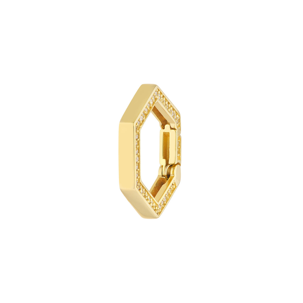 1/5ct Diamond Hexagon Push Lock 2