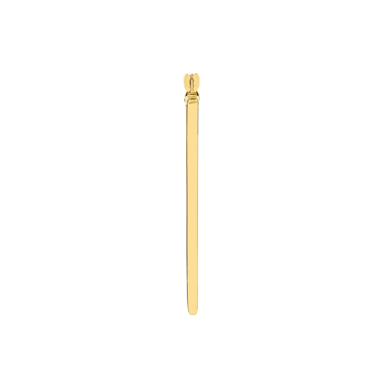 Simple triangle hoop earrings by My Store, showcasing a sleek design and polished finish.