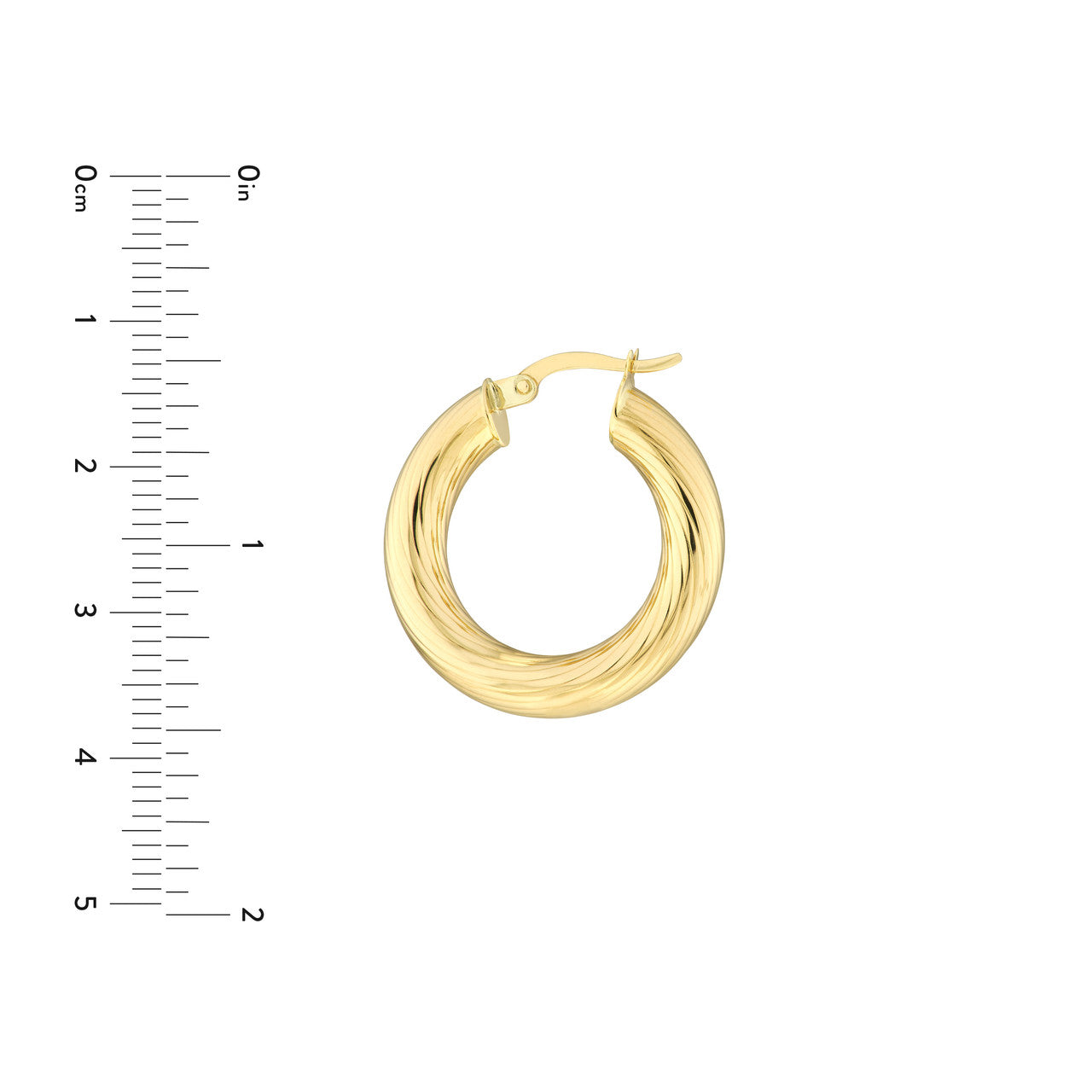 Simple round hoop earrings with a soft lined design by My Store, showcasing a brushed metal finish and elegant curvature.