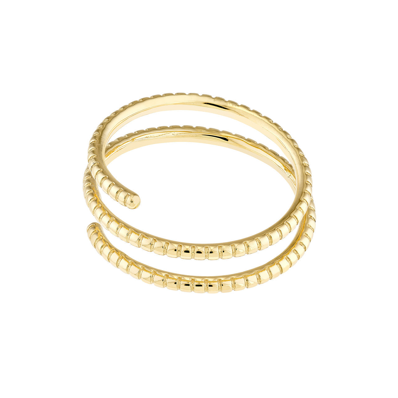 Thin Texture Wrap Ring 4