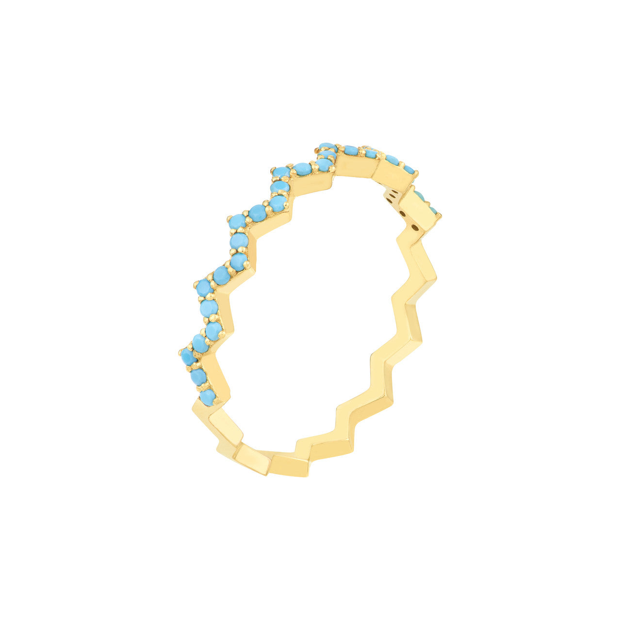Zig Zag Turquoise Ring - VIA Jewelers