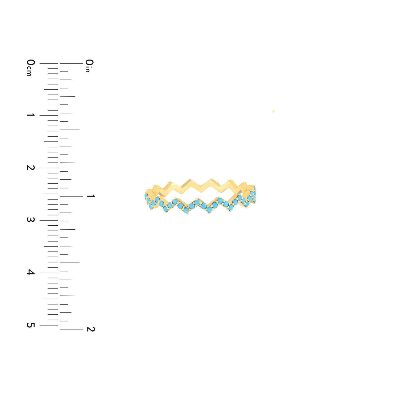 Turquoise Zig Zag ring with intricate detailing, showcasing a unique design by My Store.