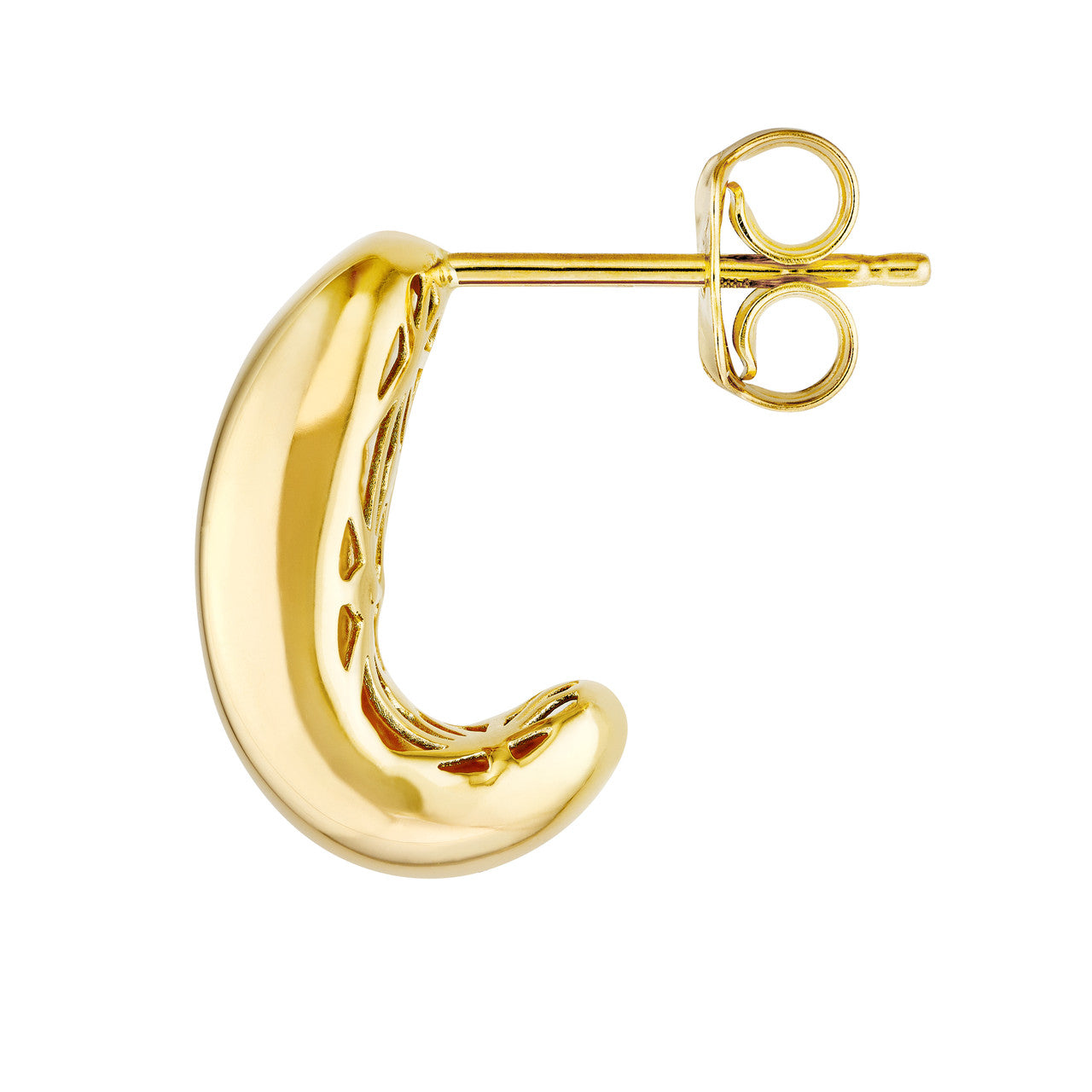 Wide Dome Hoop Earrings - VIA Jewelers