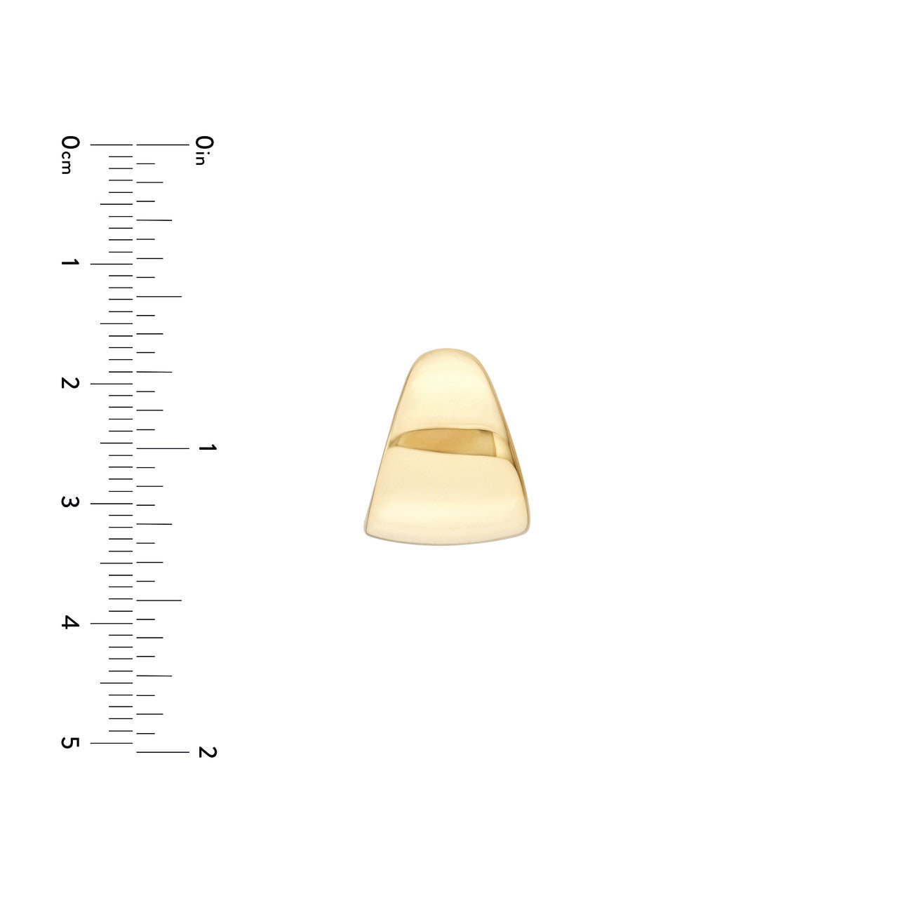 Simple semi hoop earrings by My Store, showcasing a sleek and modern design in polished metal.