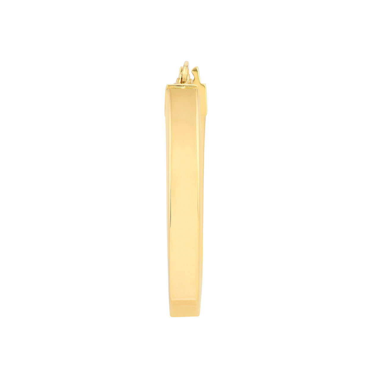 20mm round square tube hoop earrings by My Store, featuring a sleek and minimalist design in a polished finish.