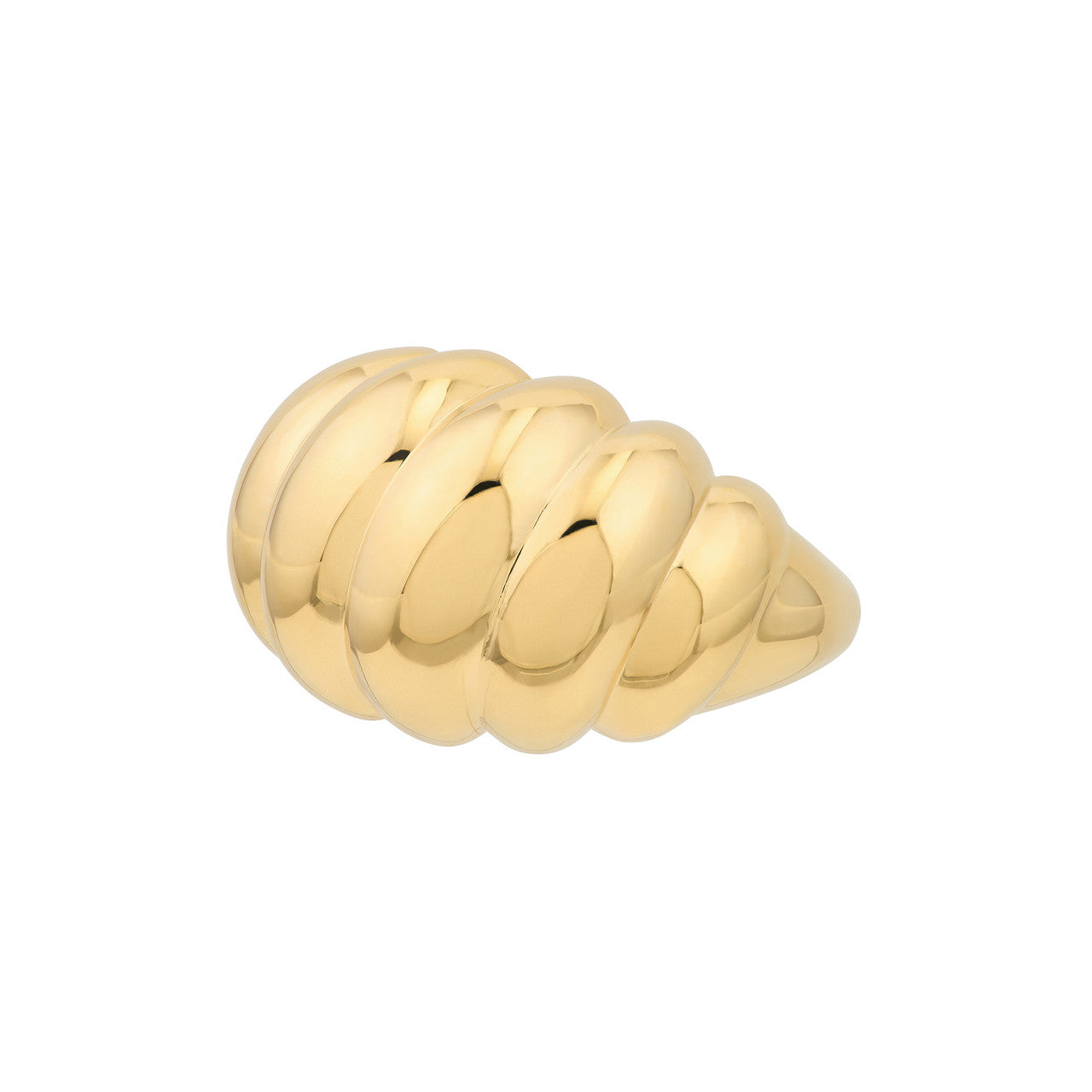 Honey Twist Dome Ring by My Store featuring a unique twisted design and a polished finish, displayed on a neutral background.