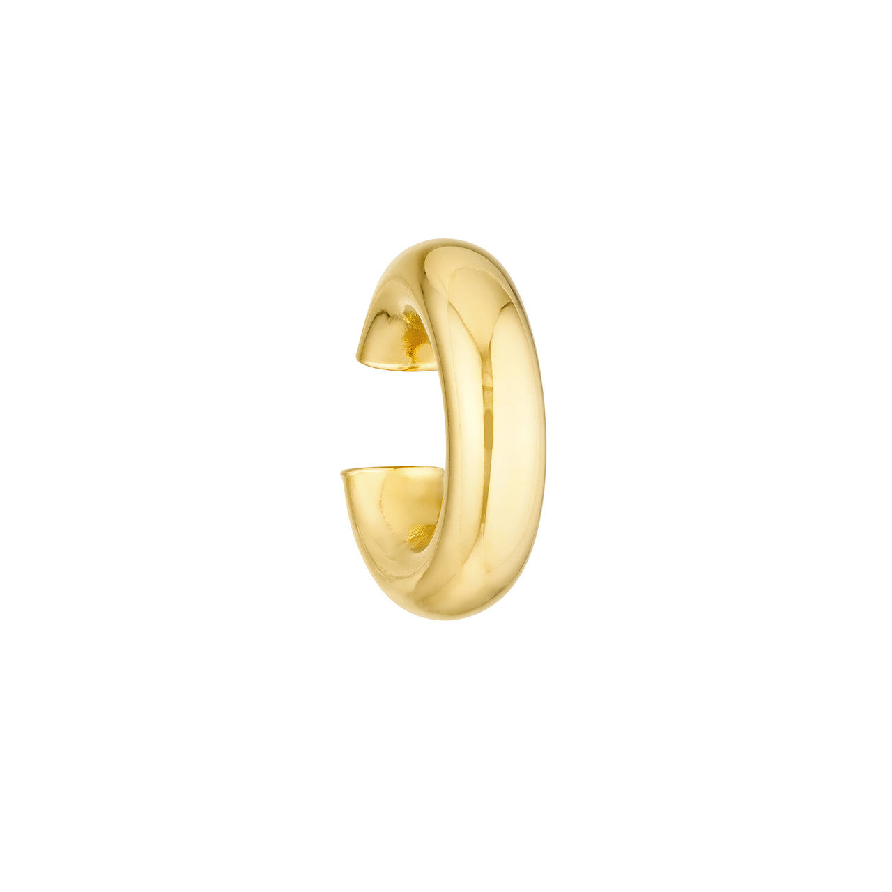 14K Gold Tube Ear Cuff